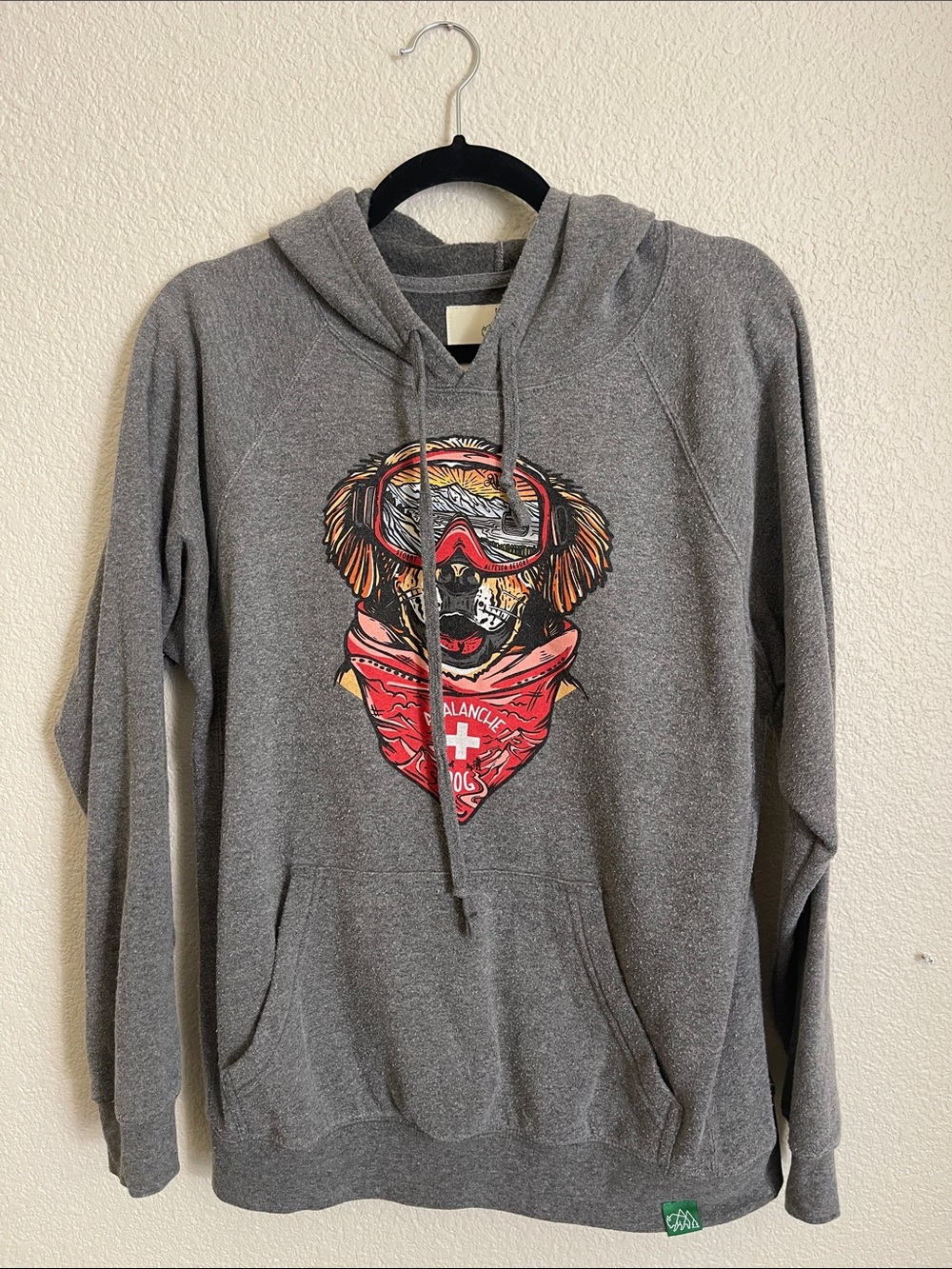 Alyeska Resort Hoodie with Colorful Dog